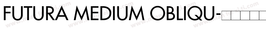 FUTURA MEDIUM OBLIQU字体转换